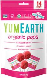 YumEarth Organic Pops με Γεύση Φράουλα 87gr από το Pharm24
