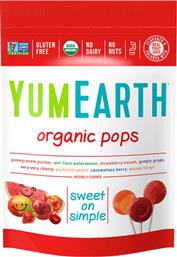 YumEarth Γλειφιτζούρια Organic Pops με Γεύση Φρούτα 85gr 14τμχ από το Pharm24