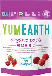 YumEarth Βιολογικά Γλειφιτζούρια Φρούτων με Βιταμίνη C με Γεύση Φρούτα 85gr από το Pharm24
