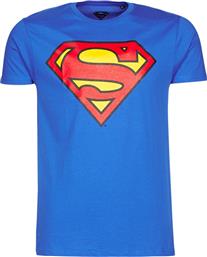 Yurban Superman Logo Classic T-shirt σε Μπλε χρώμα από το Spartoo