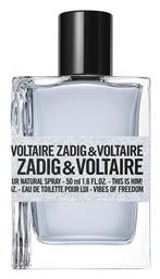 Zadig & Voltaire This Is Him Vibes Freedom Eau de Toilette 50ml