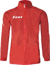 Zeus Kway Rain Ανδρικό Μπουφάν Αδιάβροχο για Άνοιξη Κόκκινο από το Cosmos Sport