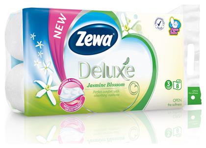 Zewa Χαρτί Υγείας Deluxe Jasmine 8 Ρολά 3 Φύλλων