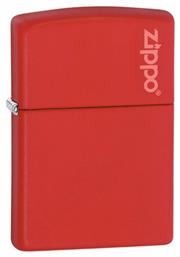 Zippo Αναπτήρας Λαδιού Αντιανεμικός Red Matte Classic Logo από το Plus4u
