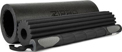 Zipro Σετ Foam Rollers Μαύρο (3τμχ)
