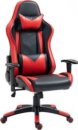 Zita Plus A6190 Καρέκλα Gaming Δερματίνης Μαύρο/Κόκκινο από το Designdrops