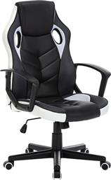 Zita Plus A6230 Καρέκλα Gaming Δερματίνης Μαύρο/Λευκό από το Designdrops