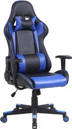 Zita Plus A6250 Καρέκλα Gaming Δερματίνης Μαυρο/Μπλε από το Esmarket